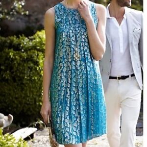 Sachin + Babi Metallic Jacquard A-Line Dress | Size 0